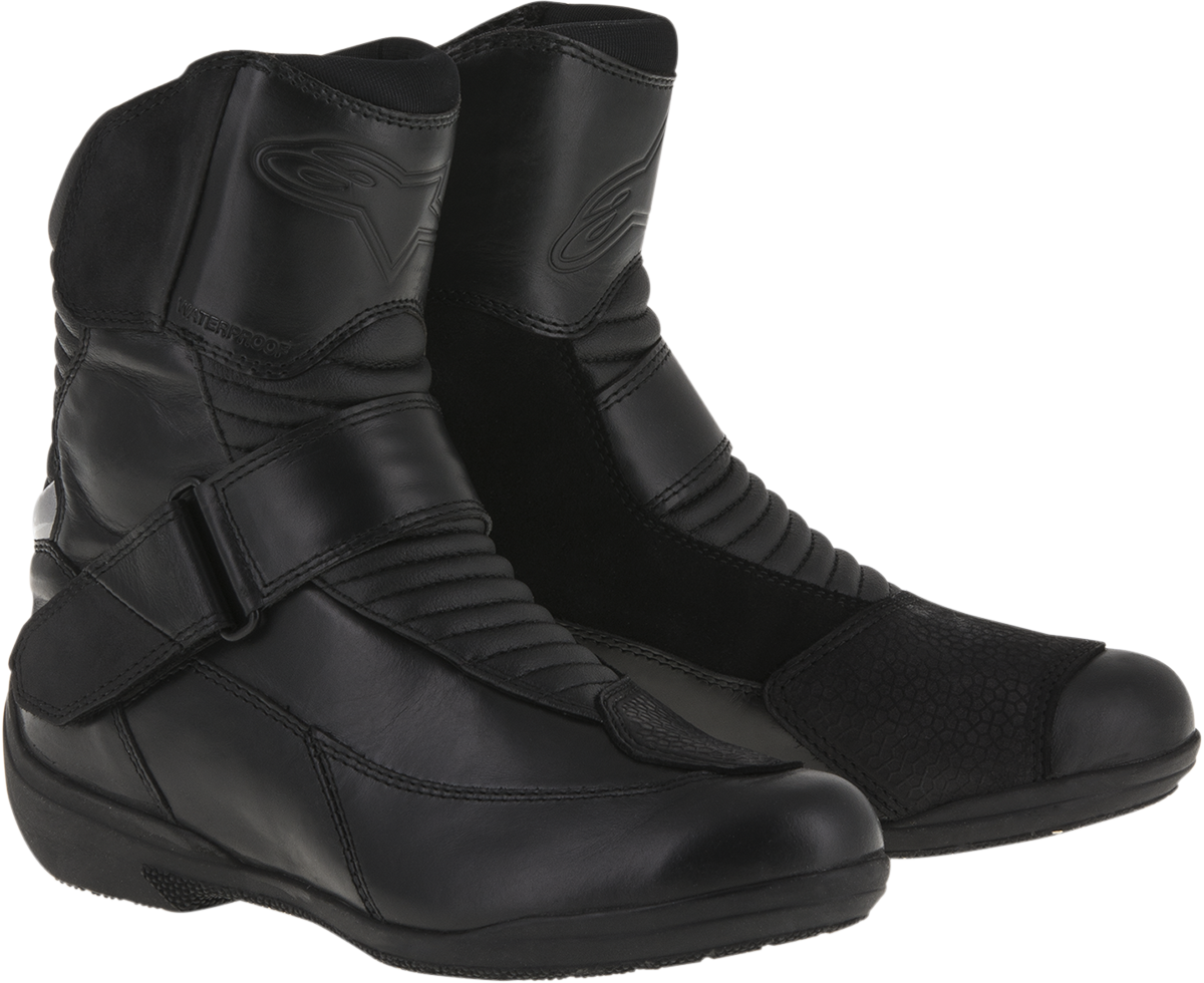 IN STOCK ALPINESTARS Stella Valencia Waterproof Boots - Black - US 8.5 / EU 40 2442216-10-40