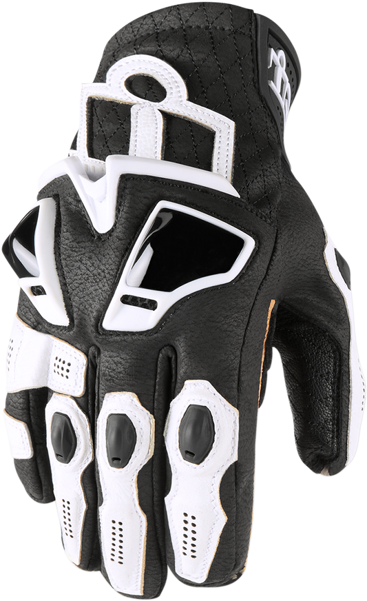 IN STOCK ICON Hypersport™ Short Gloves - White - 3XL 3301-3556