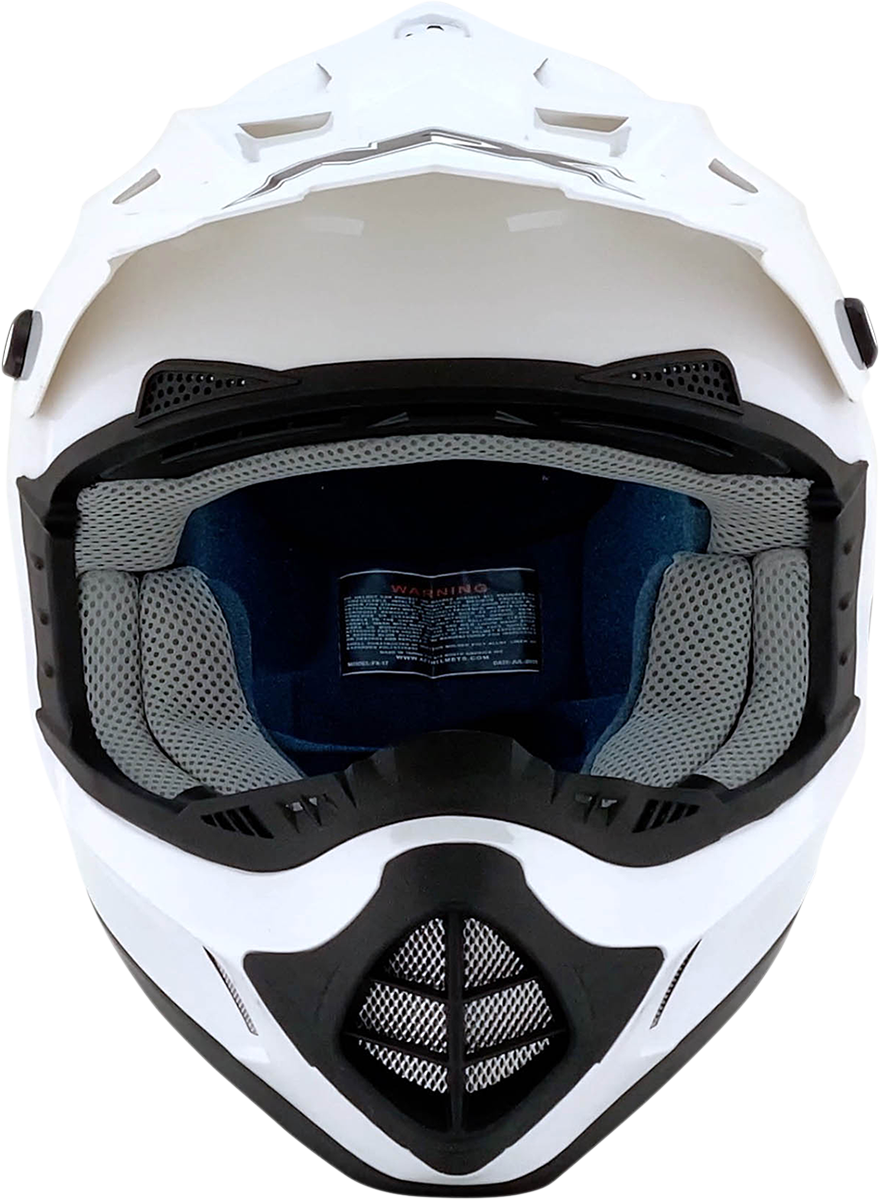 AFX FX-17 Helmet - White - Large 0110-4083