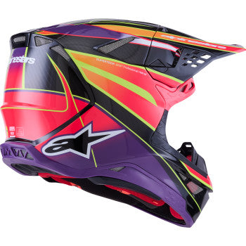 ALPINESTARS Supertech M10 Helmet - MIPS® - Era - Gloss Pink/Violet/Yellow Fluo - XL 8301223-3145-XL