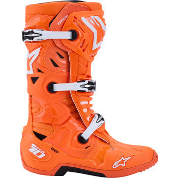 ALPINESTARS Tech 10 Supervented Boots - Fluorescent Orange/Black/White - US 14 / EU 49.5 2010520-4512-14