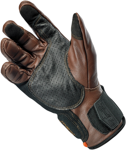 BILTWELL Borrego Gloves - Chocolate/Black - Small 1506-0201-302