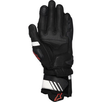ALPINESTARS GP Plus R V3 Leather Gloves - Black/White/Fluo Red - XL 3550825-1231-XL