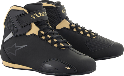 ALPINESTARS Women's Sektor Shoes - Black/Champagne - US 7 2515719-1090-7