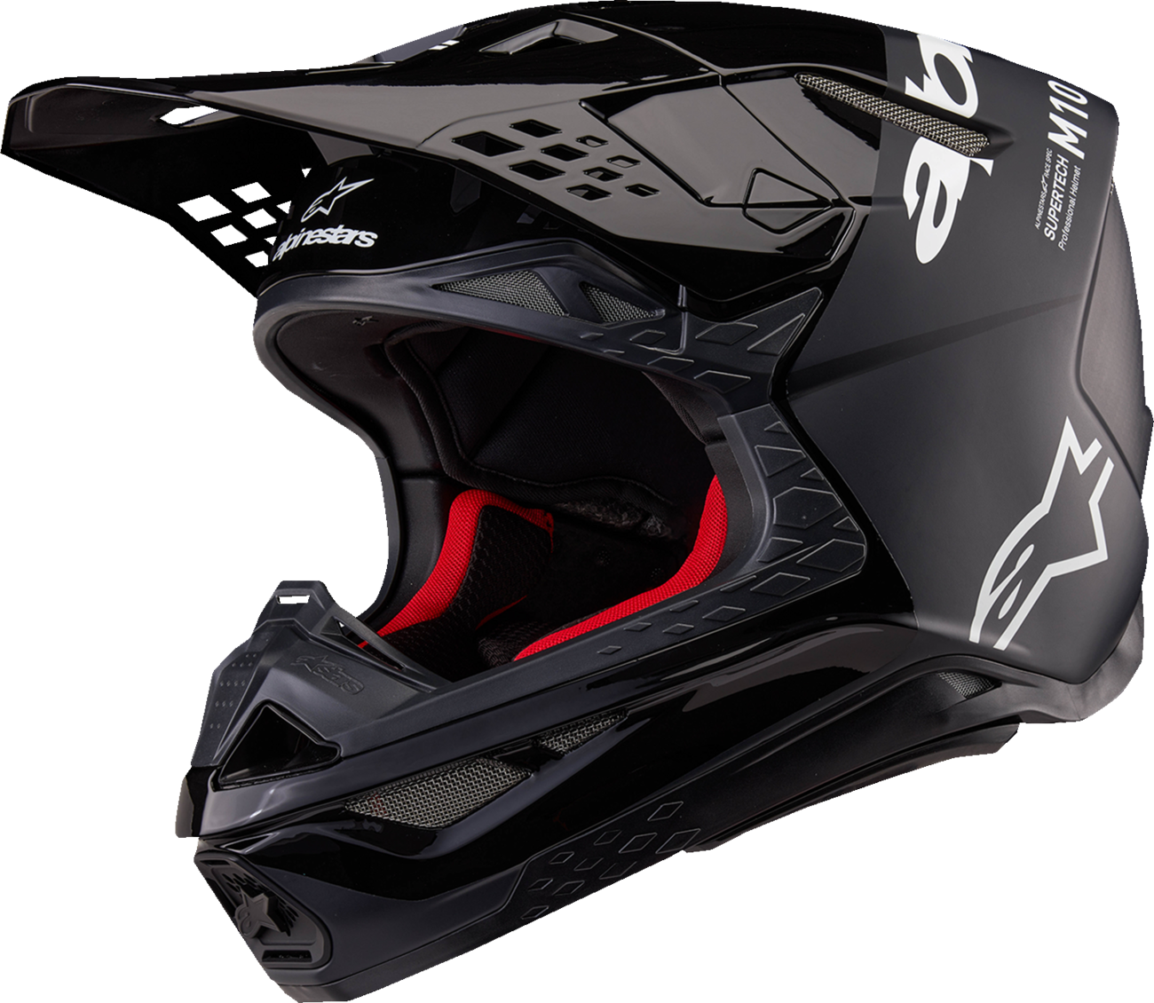 IN STOCK ALPINESTARS Supertech M10 Helmet - Flood - MIPS® - Black/Dark Gray - Medium 8301023-1310-M