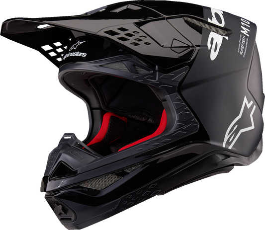 IN STOCK ALPINESTARS Supertech M10 Helmet - Flood - MIPS® - Black/Dark Gray - Medium 8301023-1310-M
