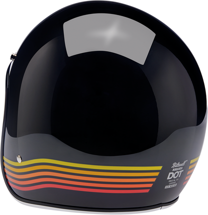 BILTWELL Bonanza Helmet - Gloss Black Spectrum - Medium 1001-536-203