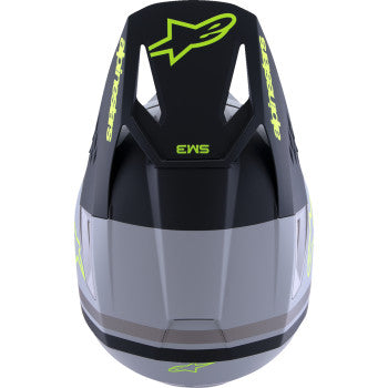 ALPINESTARS SM3 Helmet - Radium - Matte Gray/Black/Yellow Fluo - XL 8300826-9510-XL