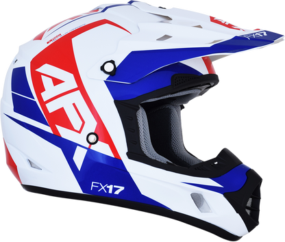 AFX FX-17 Helmet - Aced - Red/White/Blue - 2XL 0110-6483