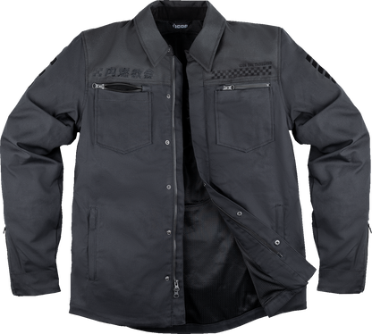 IN STOCK ICON Upstate Canvas National Jacket - Black - Large 2820-6562