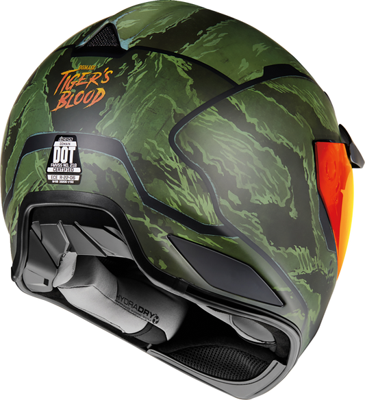ICON Domain™ Helmet - Tiger's Blood - Green - Medium 0101-14925