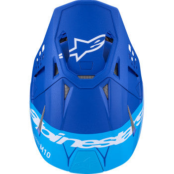 ALPINESTARS Supertech M10 Helmet - Flood - MIPS® - Blue/Black Carbon - XS 8301023-7282-XS