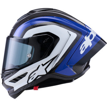 ALPINESTARS  Supretech R10 Helmet - 22.06 - Arius - Gloss Black/White/Blue - XL 8203926-1647-XL
