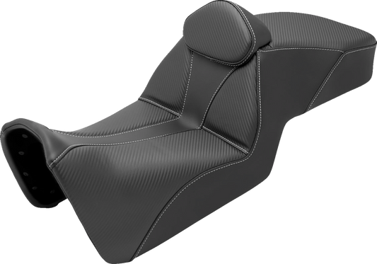 SADDLEMEN Adventure Tour Seat - Low - w/ Backrest - Black - Pan Am '21-'22 821-34-201BR