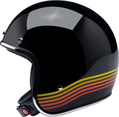BILTWELL Bonanza Helmet - Gloss Black Spectrum - Medium 1001-536-203