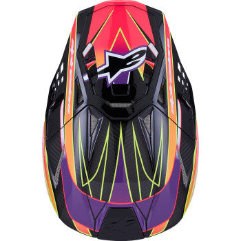 ALPINESTARS Supertech M10 Helmet - MIPS® - Era - Gloss Pink/Violet/Yellow Fluo - XL 8301223-3145-XL