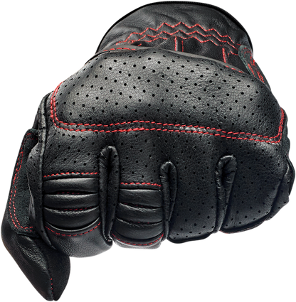 BILTWELL Borrego Gloves - Redline - Medium 1506-0108-303