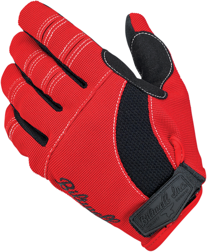BILTWELL Moto Gloves - Red/Black/White - 2XL 1501-0804-006