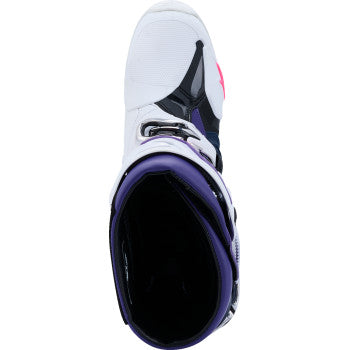 ALPINESTARS Tech 10 Boots - White/Violet/Navy/Pink Fluorescent - US 7 / EU 40.5 2010020-2780-7