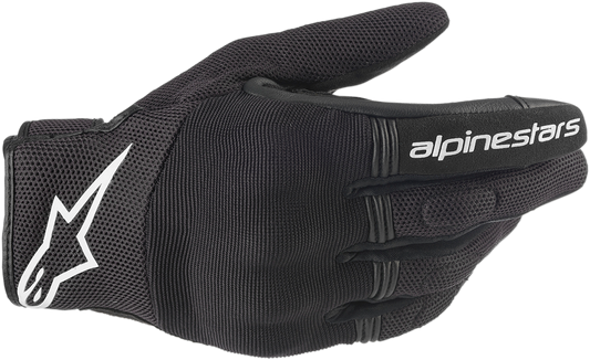 ALPINESTARS Women Copper Gloves - Black/White - Large 3598420-12-L
