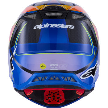 ALPINESTARS Supertech M10 Helmet - MIPS® - Era - Gloss Blue/Red/Yellow Fluo - XL 8301223-7356-XL