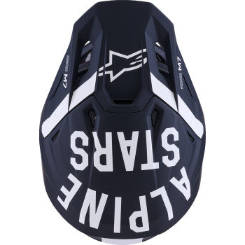ALPINESTARS SM7 Helmet - Dasher - Matte Black/White - Small 8302226-1121-S