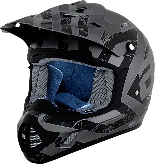 AFX FX-17 Helmet - Attack - Frost Gray/Matte Black - Small 0110-7137
