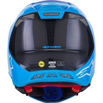 ALPINESTARS Supertech M10 Helmet - Flood - MIPS® - Blue/Black Carbon - XL 8301023-7282-XL