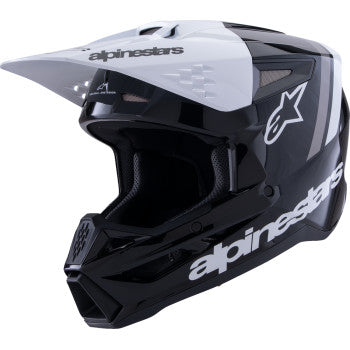 ALPINESTARS SM3 Helmet - Radium - Gloss Black/White/Gray - Medium 8300826-1546-M