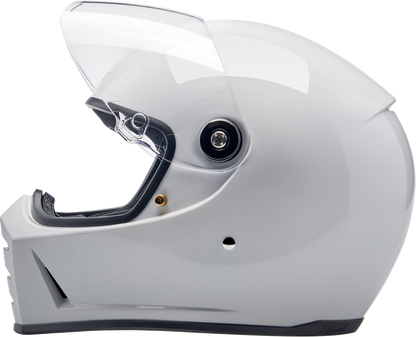 BILTWELL Lane Splitter Helmet - Gloss White - Large 1004-104-504