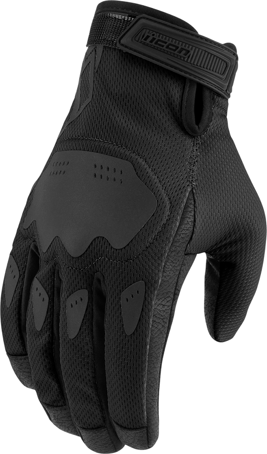 IN STOCK ICON Women's Hooligan™ CE Gloves - Black - Large 3302-0846