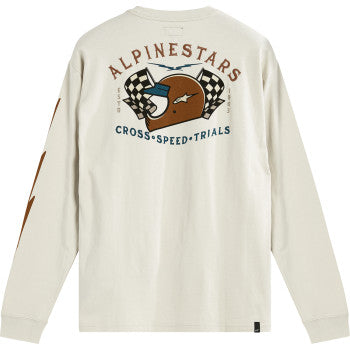 ALPINESTARS Full Face Long-Sleeve T-Shirt - Off White - Medium 123371200204M