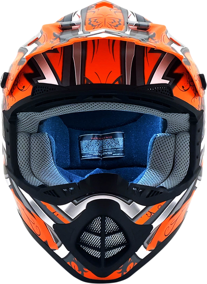 AFX FX-17Y Helmet - Butterfly - Matte Orange - Small 0111-1381