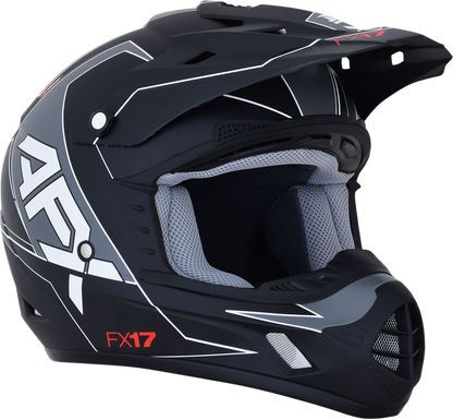 AFX FX-17 Helmet - Aced - Matte Black/White - 2XL 0110-6493
