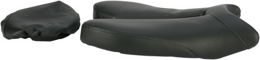 SADDLEMEN Gel Channel Track Carbon Fiber Sport Seat - Black - R6 0810-Y117