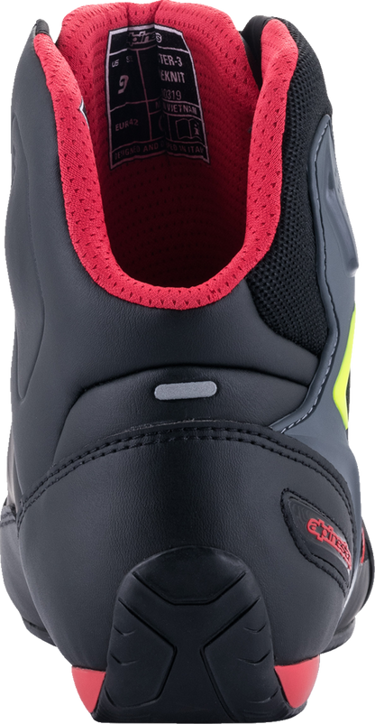 ALPINESTARS Faster-3 Rideknit® Shoes - Black/Red/Yellow - US 13 251031913613