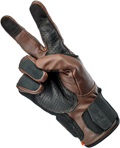 BILTWELL Borrego Gloves - Chocolate/Black - Small 1506-0201-302