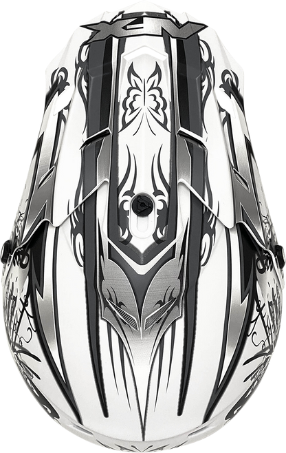 AFX FX-17 Helmet - Butterfly - Matte White - Large 0110-7129