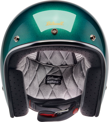 BILTWELL Bonanza Helmet - Metallic Catalina Green - XS 1001-358-201