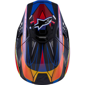 ALPINESTARS Supertech M10 Helmet - MIPS® - Era - Gloss Blue/Red/Yellow Fluo - 2XL 8301223-7356-XXL