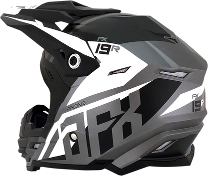 AFX FX-19R Helmet - Racing - Frost Gray - Medium 0110-7074