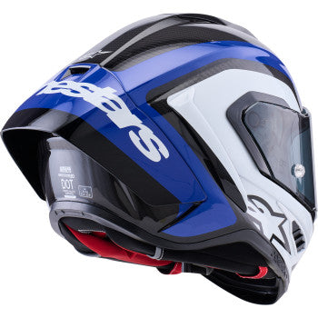 ALPINESTARS  Supretech R10 Helmet - 22.06 - Arius - Gloss Black/White/Blue - Small  8203926-1647-S