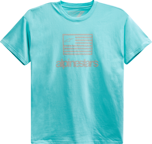 ALPINESTARS Flag T-Shirt - Light Aqua - Medium 1213726207206M