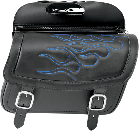 SADDLEMEN Flame Saddlebag - Blue - Medium 3501-0772