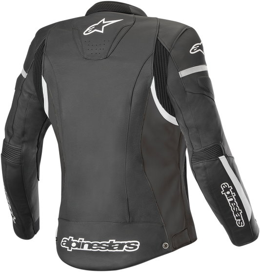 ALPINESTARS Stella Women's Kira Leather Jacket - Black/White - US 8 / EU 44 3112019-12-44