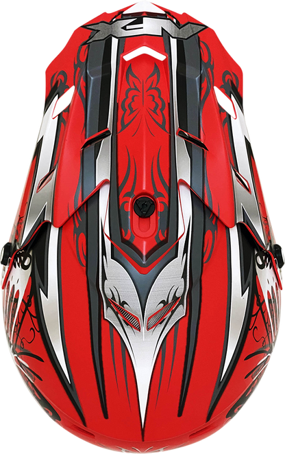 AFX FX-17Y Helmet - Butterfly - Matte Ferrari Red - Small 0111-1384