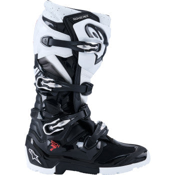 ALPINESTARS Tech 7 Enduro Boots - Black/White - US 10 2010426-12-10