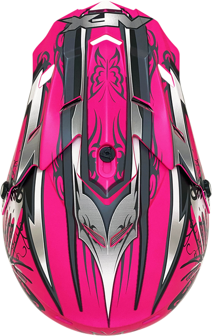 AFX FX-17 Helmet - Butterfly - Matte Hot Pink - Large 0110-7109