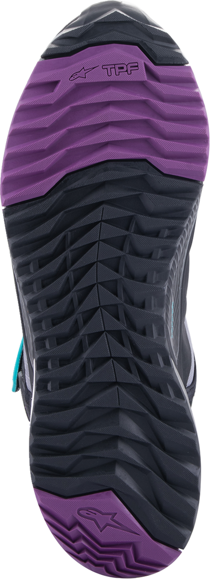 ALPINESTARS Stella CR-X Drystar® Shoes - Black/Gray/Teal/Purple - US 8 261152313708