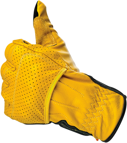 BILTWELL Borrego Gloves - Gold/Black - Medium 1506-0701-303